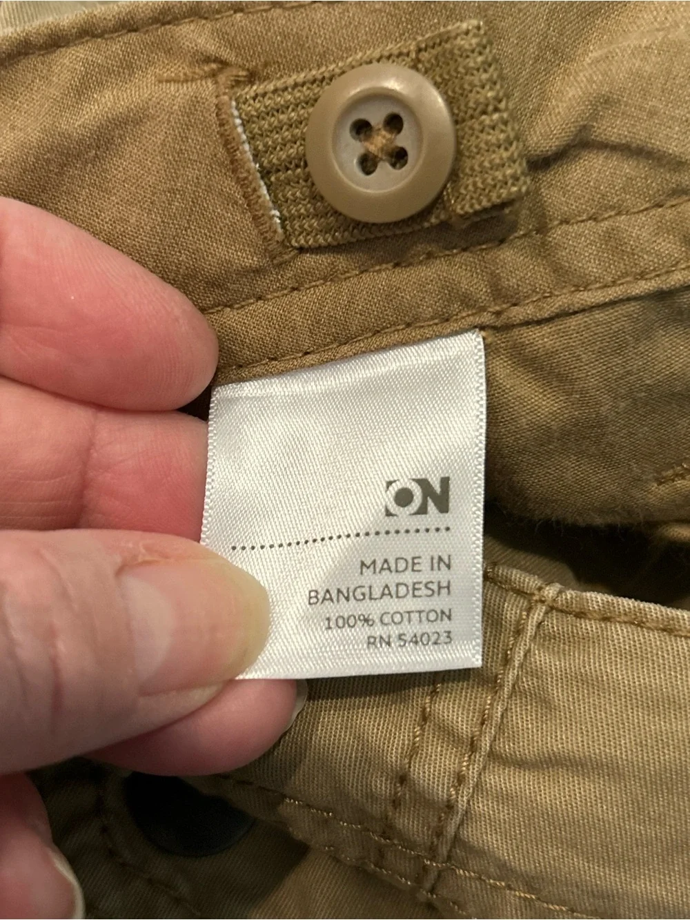 Boy’s Old Navy Cargo Shorts Sz 14 Dark Camel Cotton Longer Length 2009